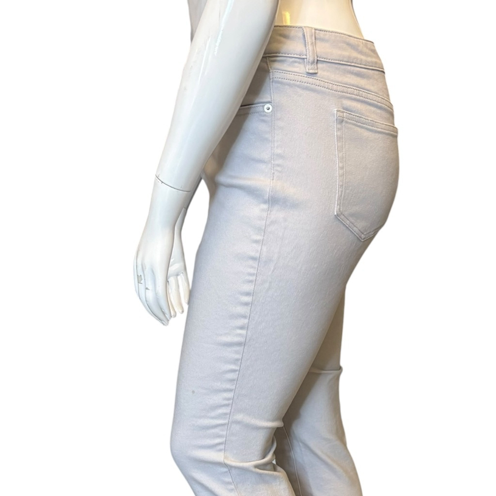 Michael Kors Light Gray Skinny Jeans, 8-10, Stretch - Picture 6 of 14